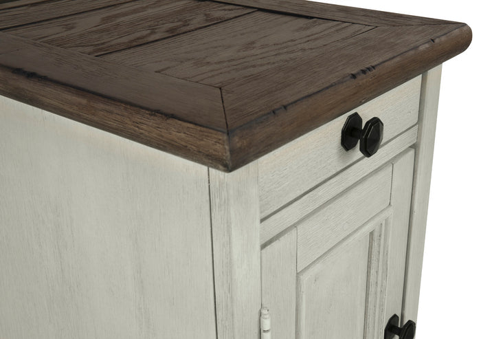 Bolanburg Chairside End Table with USB Ports & Outlets - Adams Furniture