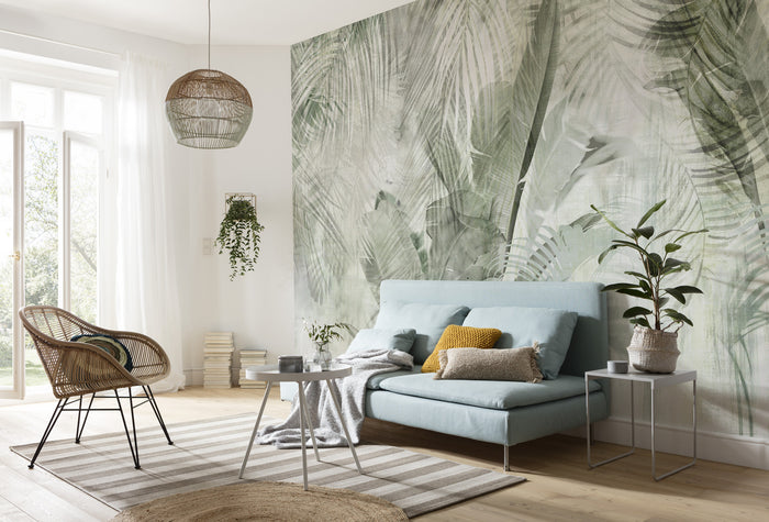 Botanical Boho - Custom Sized Wallpaper Mural (per m2)