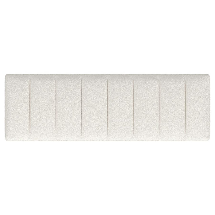 Boucle Upholstered Tufted Accent Bench Vanilla - Adams Furniture