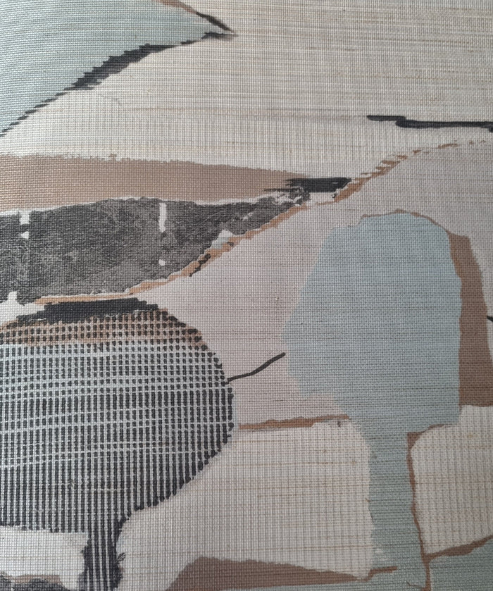 Boulevard Abstract Mountains - Green - Custom Sized Wallpaper Mural (per m2)