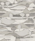 Boulevard Abstract Mountains - Grey - Custom Sized Wallpaper Mural (per m2)