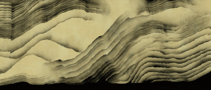 Boulevard Cloudy Peak Texture Plus - Coffee - Custom Sized Wallpaper Mural (per m2)