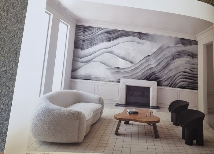 Boulevard Cloudy Peak Texture Plus - Grey - Custom Sized Wallpaper Mural (per m2)