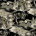 Boulevard Egret Park CORK - Black + Gold - Custom Sized Wallpaper Mural (per m2)
