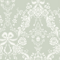 Bow Damask – Bee & Butterfly Wallpaper – Sage
