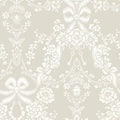 Bow Damask – Bee & Butterfly Wallpaper – Taupe
