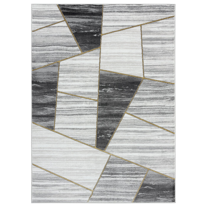 Brooklyn 5x8 Grey Area Rug - Adams Furniture
