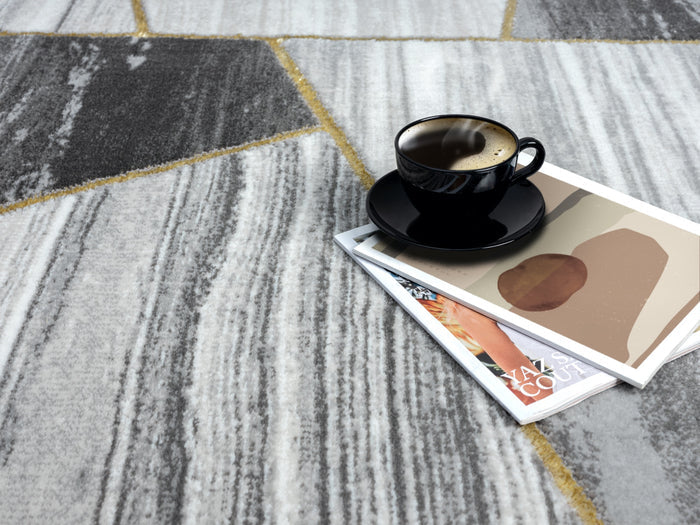 Brooklyn 5x8 Grey Area Rug - Adams Furniture