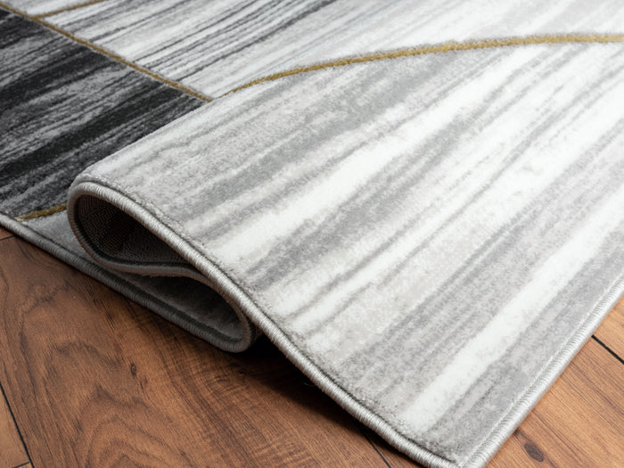 Brooklyn 5x8 Grey Area Rug - Adams Furniture