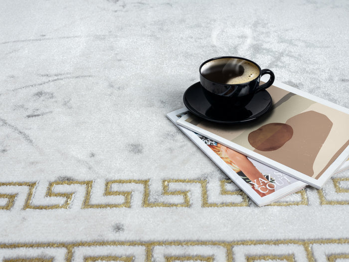 Brooklyn Grey, White and Gold Runner - Adams Furniture
