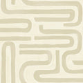 Brushed Geo – Hand Painted Geometric Wallpaper – Neutral