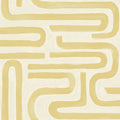Brushed Geo – Hand Painted Geometric Wallpaper – Ochre