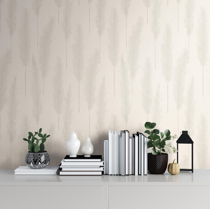 Brushed Grass Wallpaper - Beige
