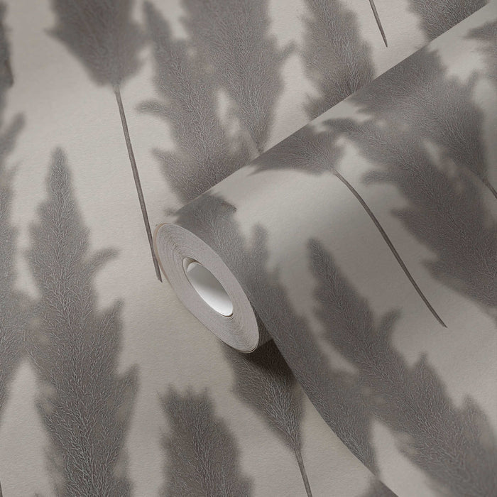 Brushed Grass Wallpaper - Charcoal