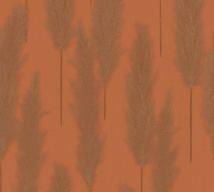 Brushed Grass Wallpaper - Copper