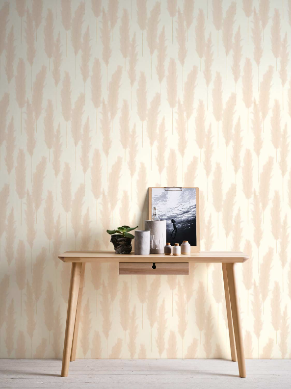 Brushed Grass Wallpaper - Cream