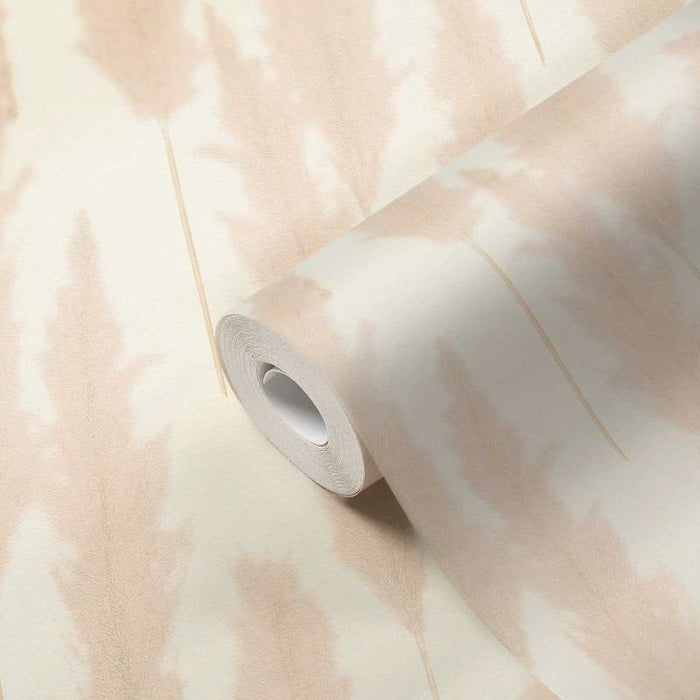 Brushed Grass Wallpaper - Cream