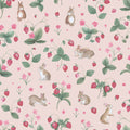 Bunnies & Berries Wallpaper - Pink