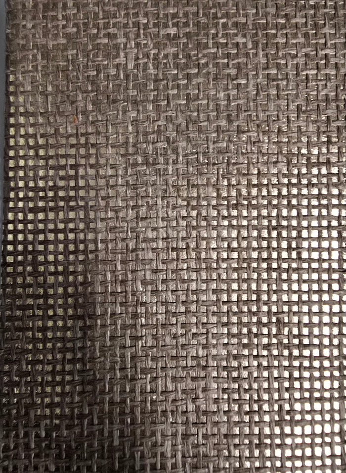 Burlap Fine Weave Grasscloth Wallpaper - Jute on Gold