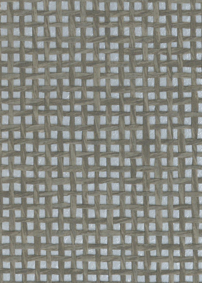 Burlap Fine Weave Grasscloth Wallpaper - Silver & Blue (On Light Grey/Blue)