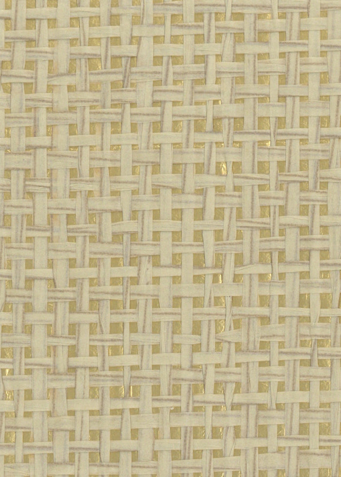 Burlap Safari Grasscloth Wallpaper - Dusty (On Gold)
