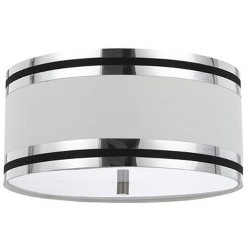 CAL LIGHTING FX-2295/1C 60-watt X 2 Paxton Semi Flush Mount Fixture