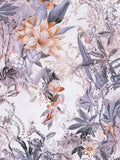 Calm Tropics – Floral Wallpaper – Grey