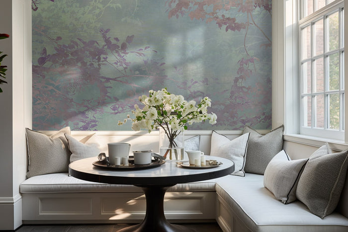 Calm Waters - Green Sage - Custom Sized Wallpaper Mural (per/m2)
