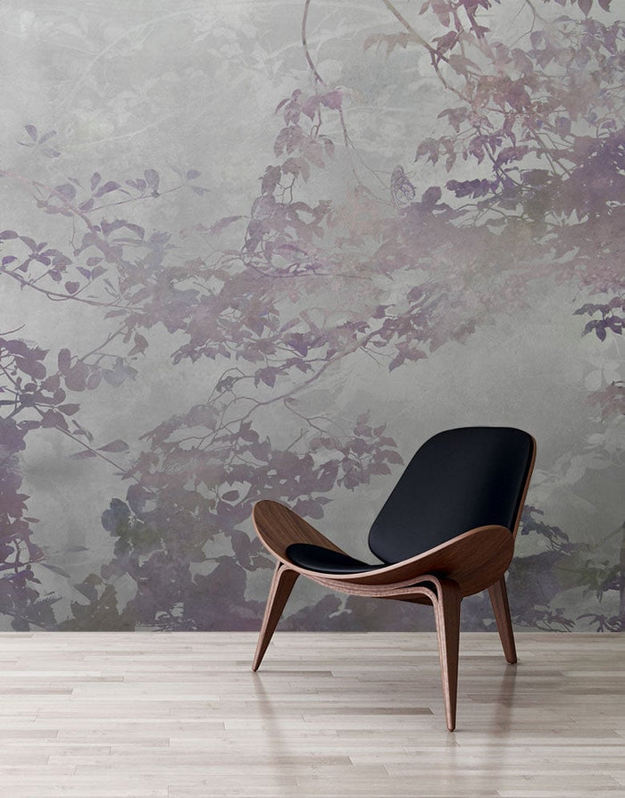 Calm Waters - Silver - Custom Sized Wallpaper Mural (per/m2)