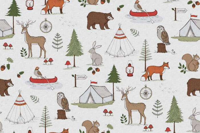 Camping Trip - Multi - Custom Sized Mural Wallpaper (per m2)