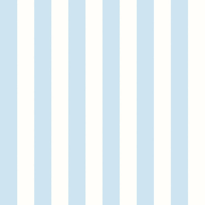 Candy Stripe Wallpaper - Baby Blue