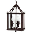 Capital Lighting 9123BL 3-Light Foyer Fixture, Blacksmith Finish with Clear Glass