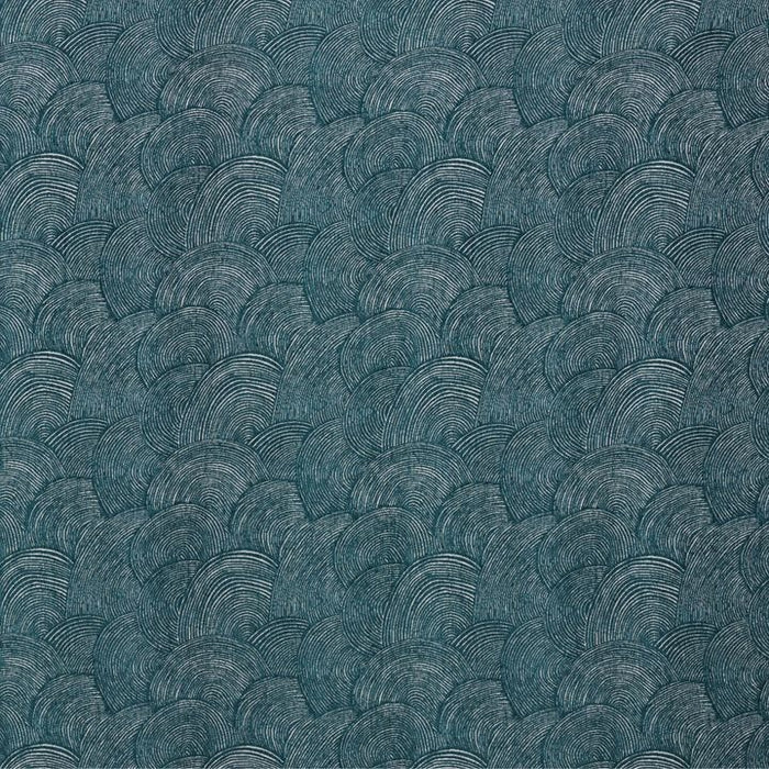 Casablanca Wave Fabric - Emerald