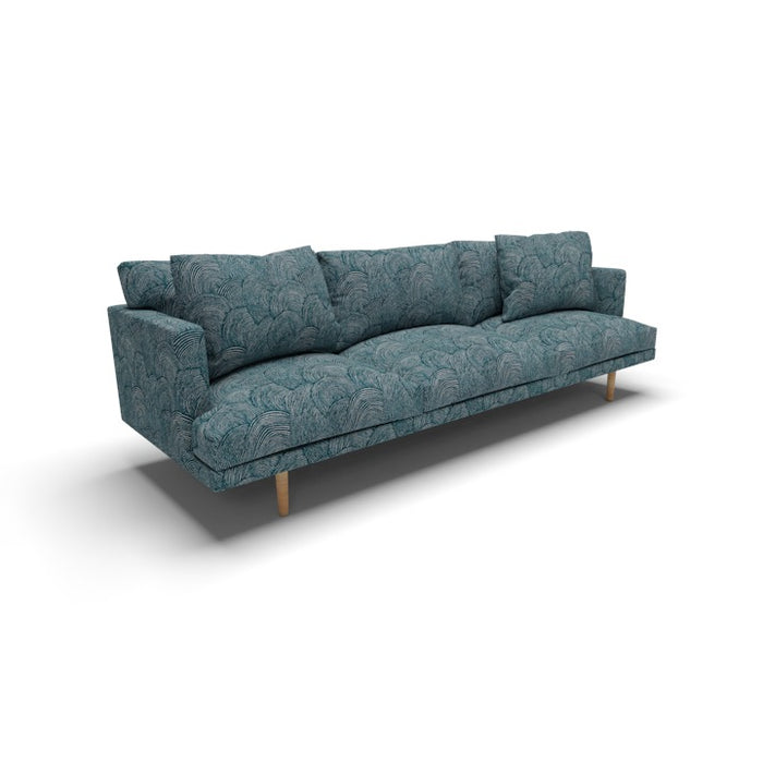Casablanca Wave Fabric - Emerald