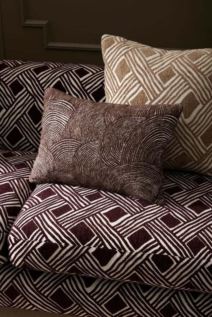 Casablanca Wave Fabric - Plum