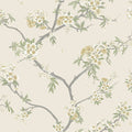 Cherry Blossom – Trailing Branches Wallpaper – Yellow Cream