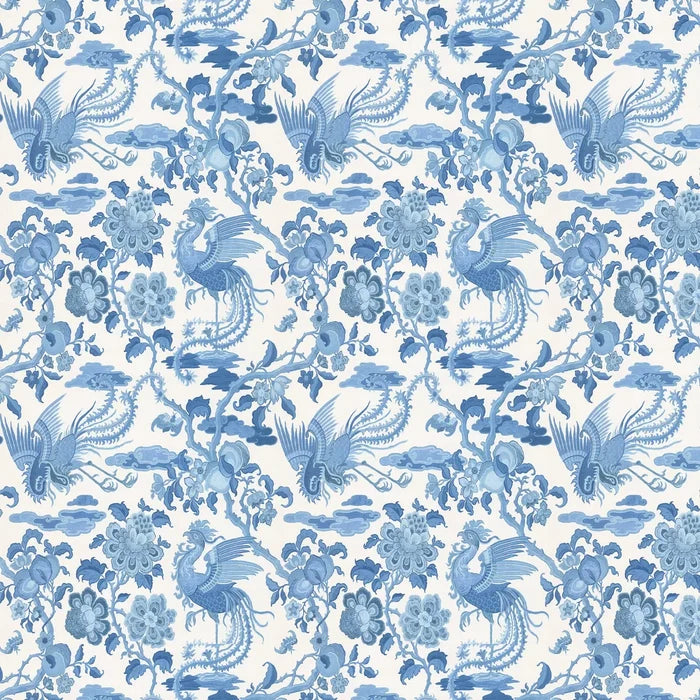 Chifu Chinoiserie Wallpaper - Blue