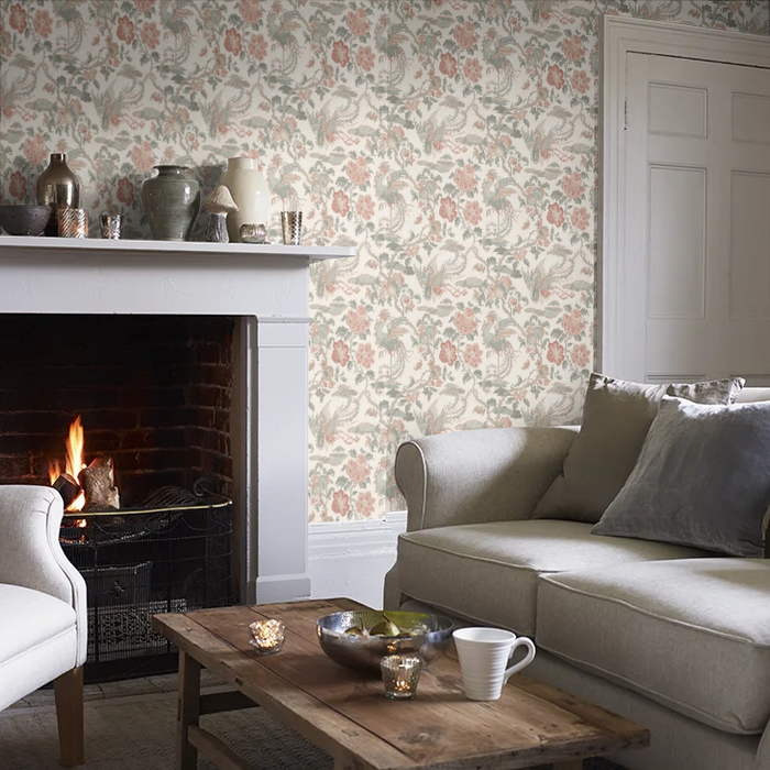 Chifu Chinoiserie Wallpaper - Blush
