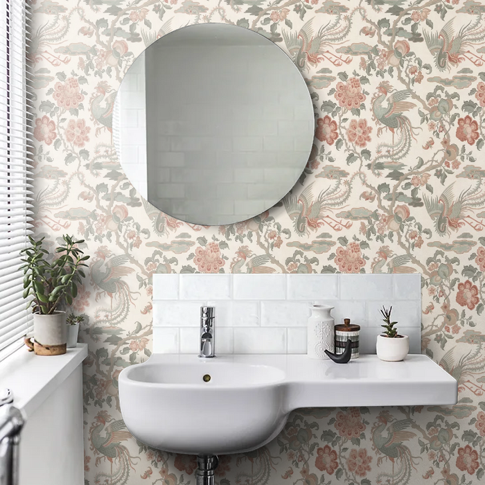 Chifu Chinoiserie Wallpaper - Blush