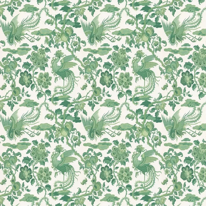 Chifu Chinoiserie Wallpaper - Emerald