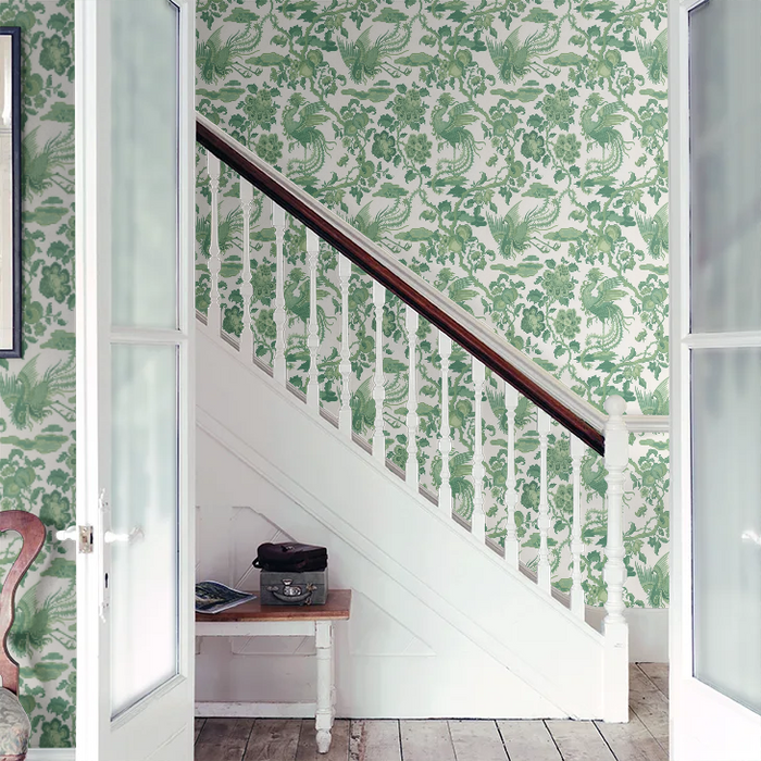 Chifu Chinoiserie Wallpaper - Emerald