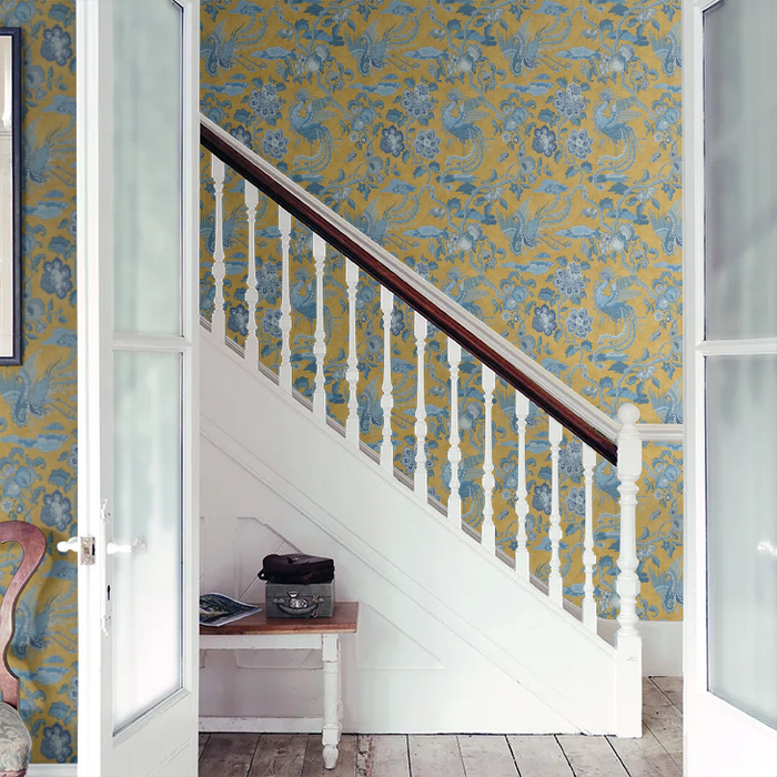 Chifu Chinoiserie Wallpaper - Ochre