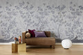 Chinoiserie Chic - Pearl Grey - Custom Sized Wallpaper Mural (per m2)