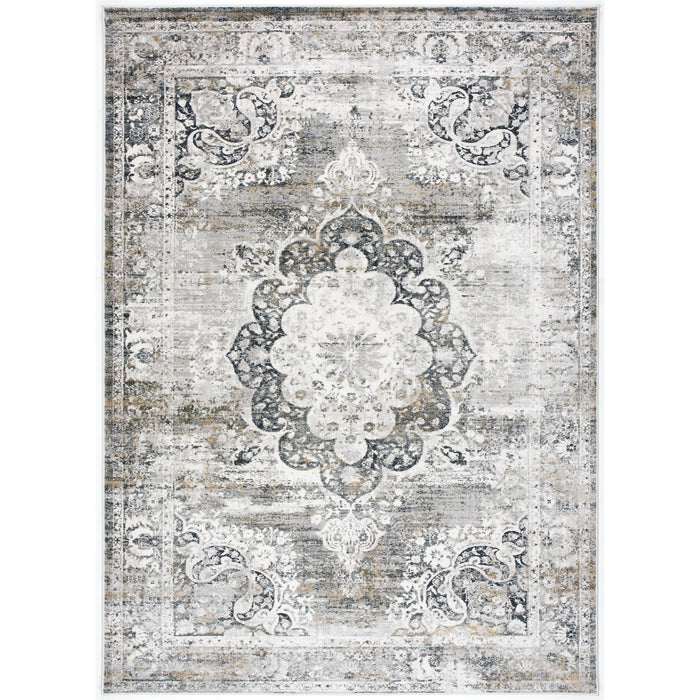 Christian 5x7 Grey Area Rug - Adams Furniture