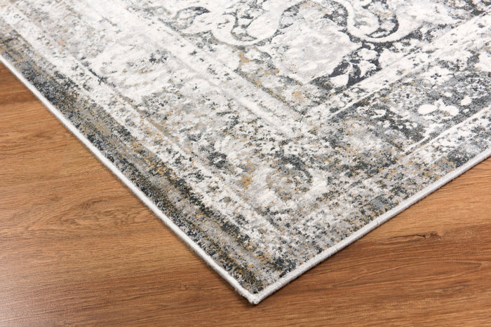 Christian 5x7 Grey Area Rug - Adams Furniture