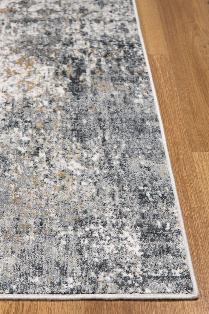 Christian Grey and Cream 5x8 Area Rug - Adams Furniture