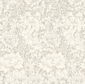 Chrysanthemum - Eden by Morris Wallpaper - Dove