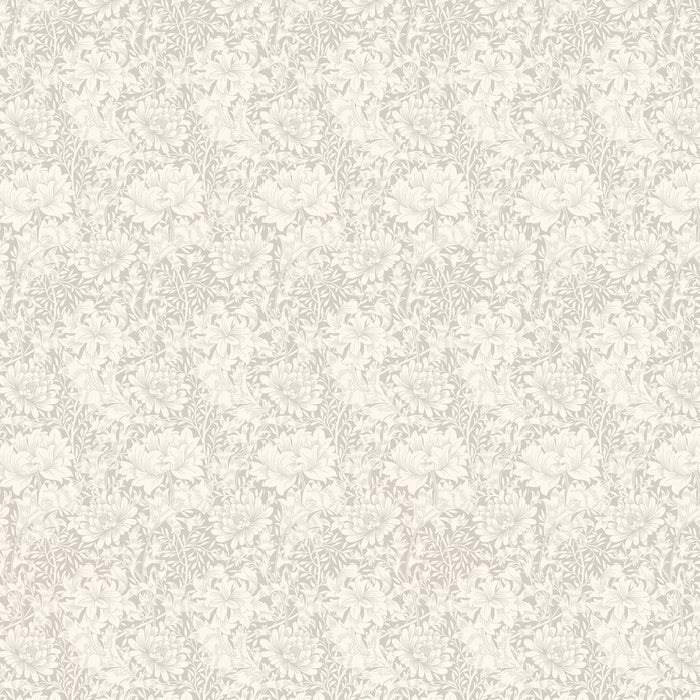 Chrysanthemum - Eden by Morris Wallpaper - Dove