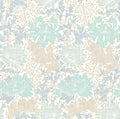 Chrysanthemum - Eden by Morris Wallpaper - Duck Egg Blue