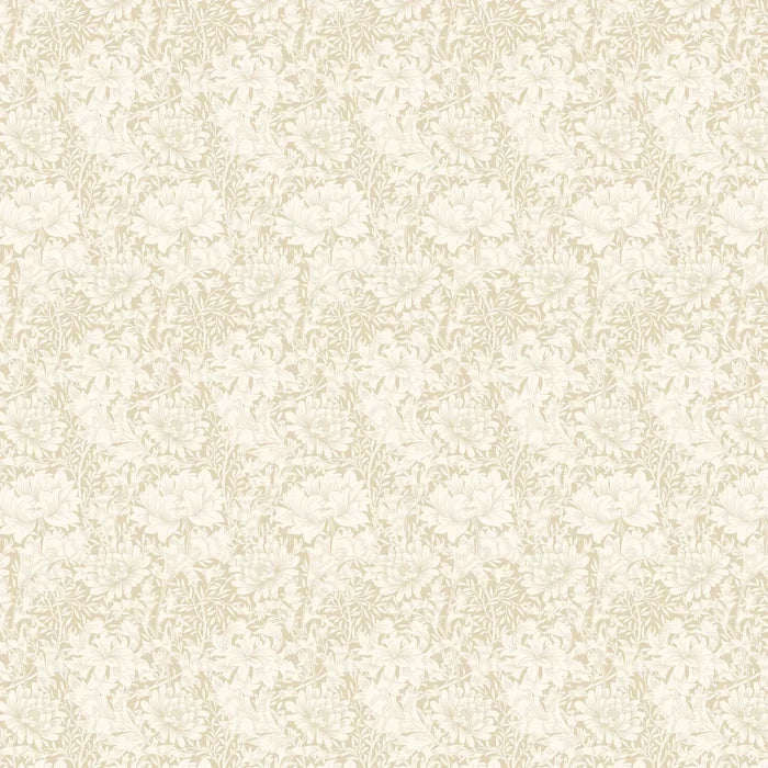 Chrysanthemum - Eden by Morris Wallpaper - Flax